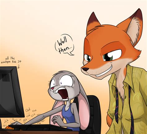 Fox Nick Wilde likes to watch <b>porn</b> images. . Zootopea porn